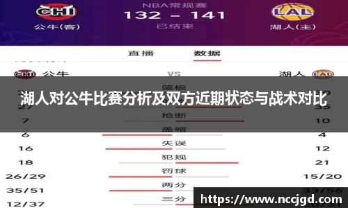 湖人对公牛比赛分析及双方近期状态与战术对比